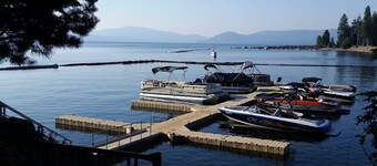 Charming Lakefront Studio Cabin w/ Private Boat Launch & Slip Ideal for 2 Guests