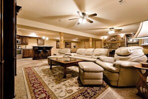 TV, fireplace, DVD player