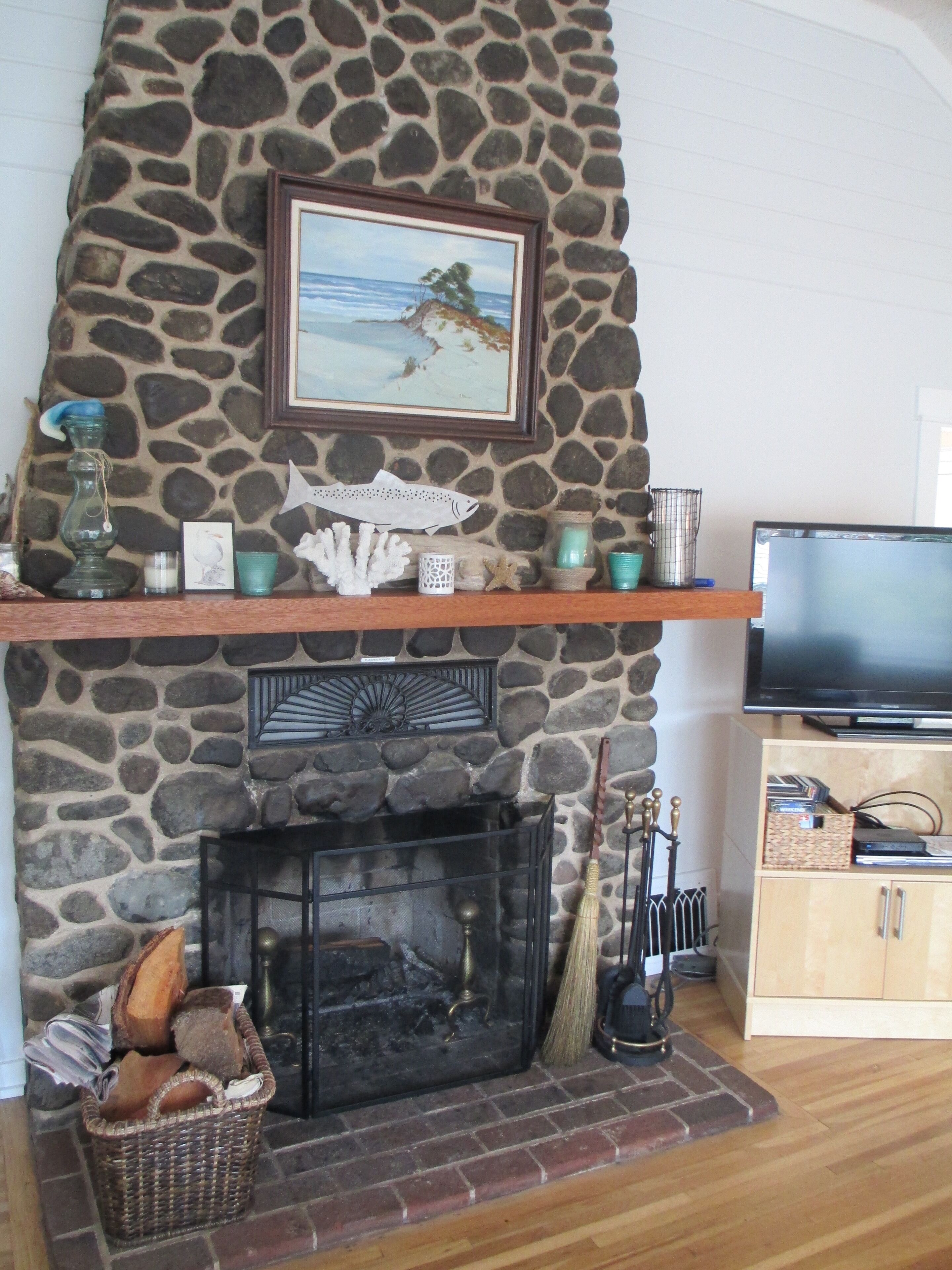 Beautiful original fireplace