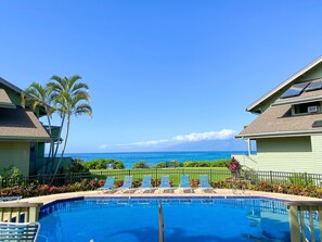Outdoor pool - Experience paradise at Kahana's beachfront 3-bedroom condo near Kaanapali Beach  (Lahaina)