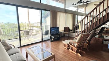 Tv, dvd-afspiller, bøger, videobibliotek