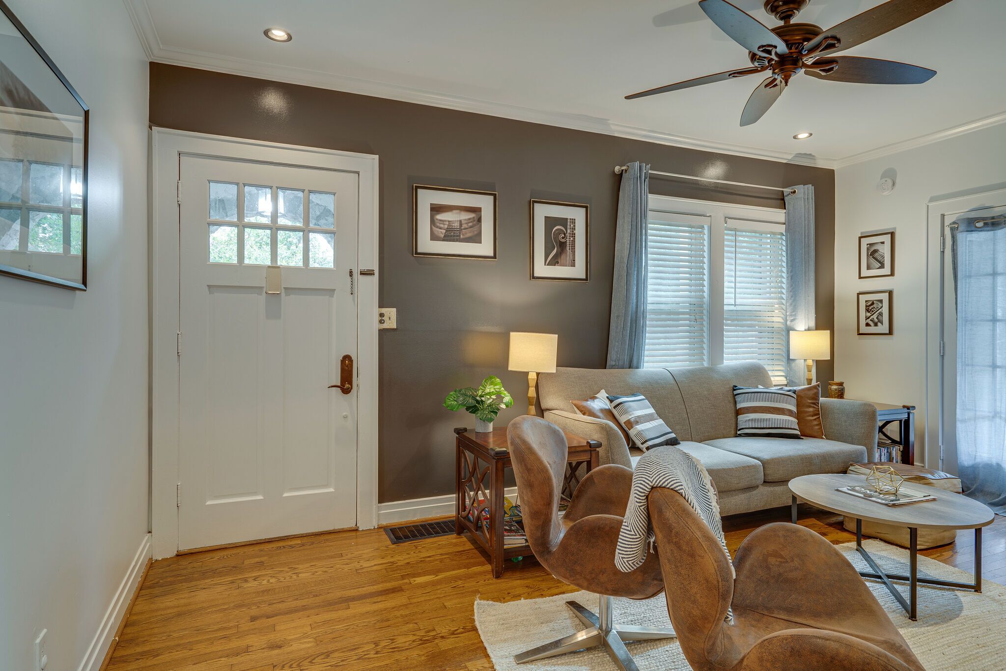 Télévision, cheminée, lecteur de DVD, médiathèque