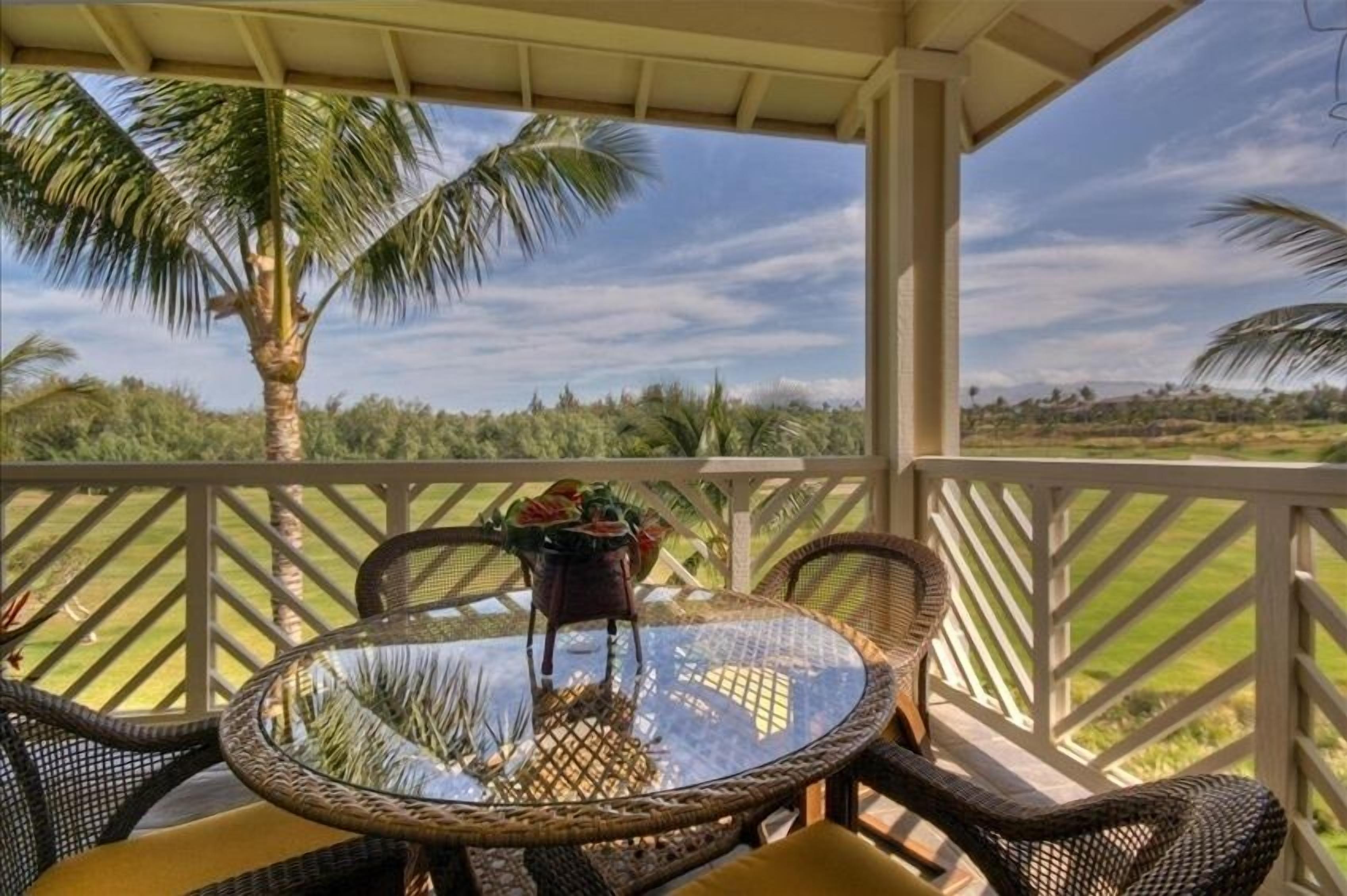 屋外ダイニングエリア