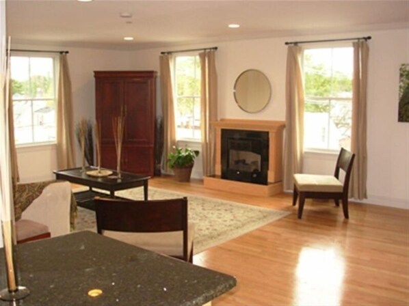 Smart TV, fireplace, DVD player, offices