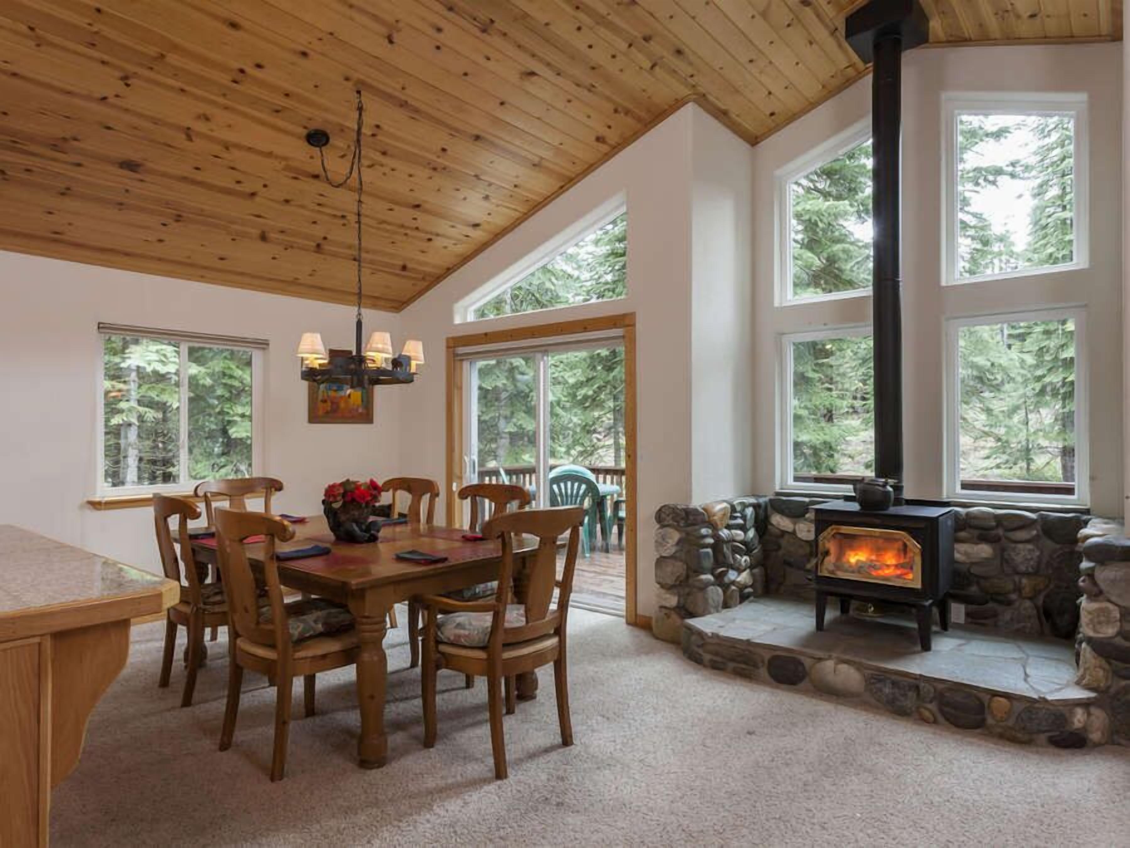 Dining area and access to back deck