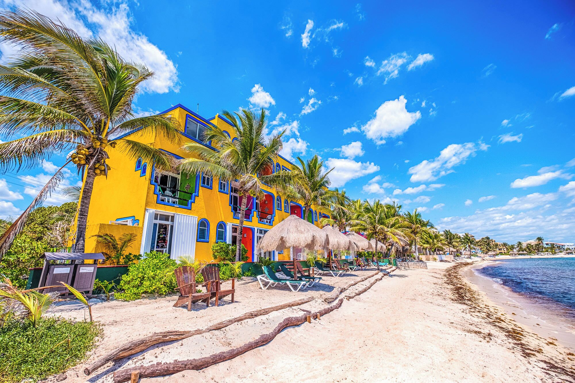 Accommodatie ligt op het strand