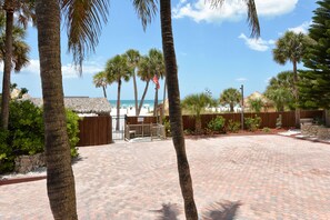 Private entrance to the beach