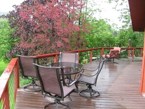 Outdoor dining - Club Ted , 5 minutes from Glacier Park Entrance. (West Glacier)