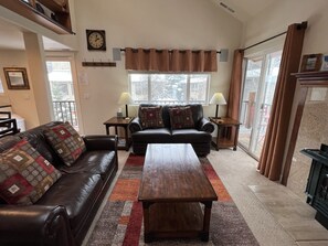 TV, caminetto, lettore DVD, videoteca