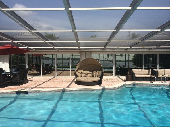 Una piscina climatizada