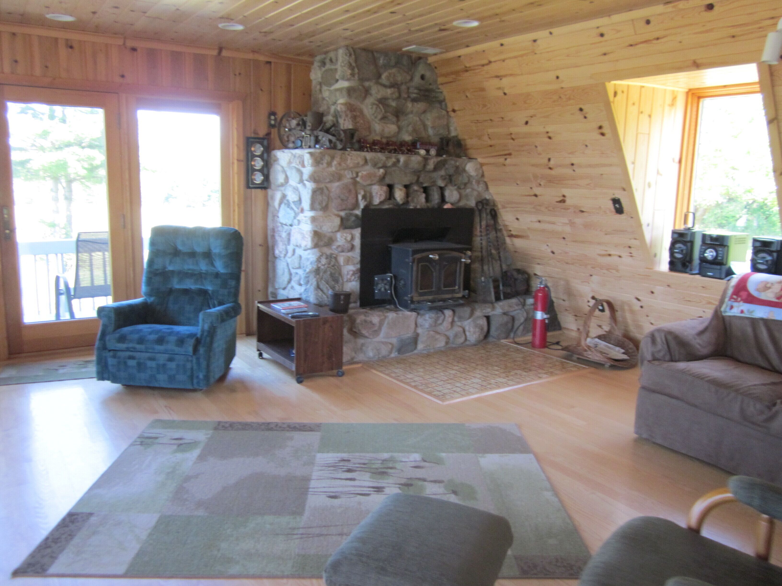 TV, DVD player, stereo