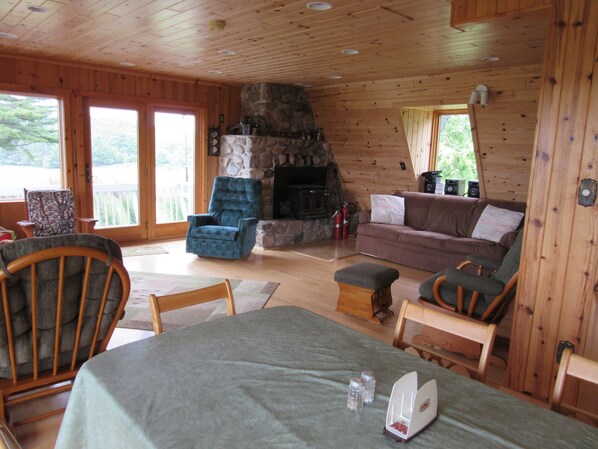 TV, DVD player, stereo