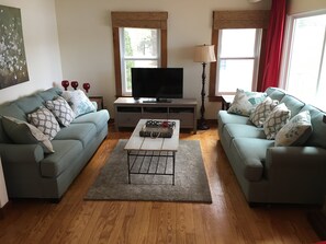 Fernseher, Kamin, Videospiele, Bücher