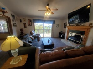 TV, fireplace, DVD player, foosball - Owls Nest-Lakefront-Private Wooded Setting Sleeps 16 (Garfield)