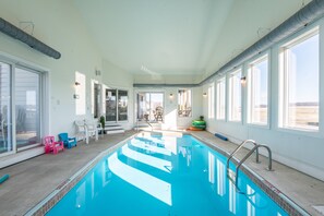 Indoor pool, a heated pool