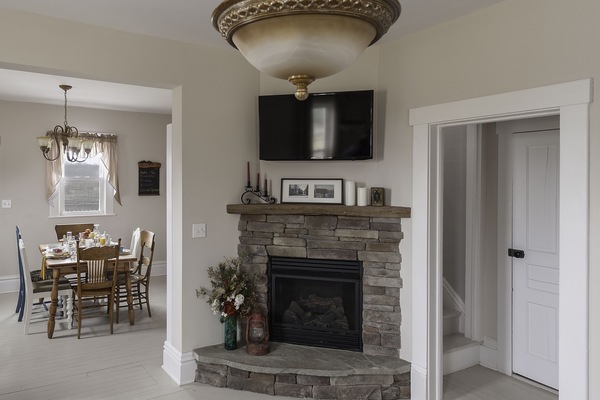 Living room fireplae