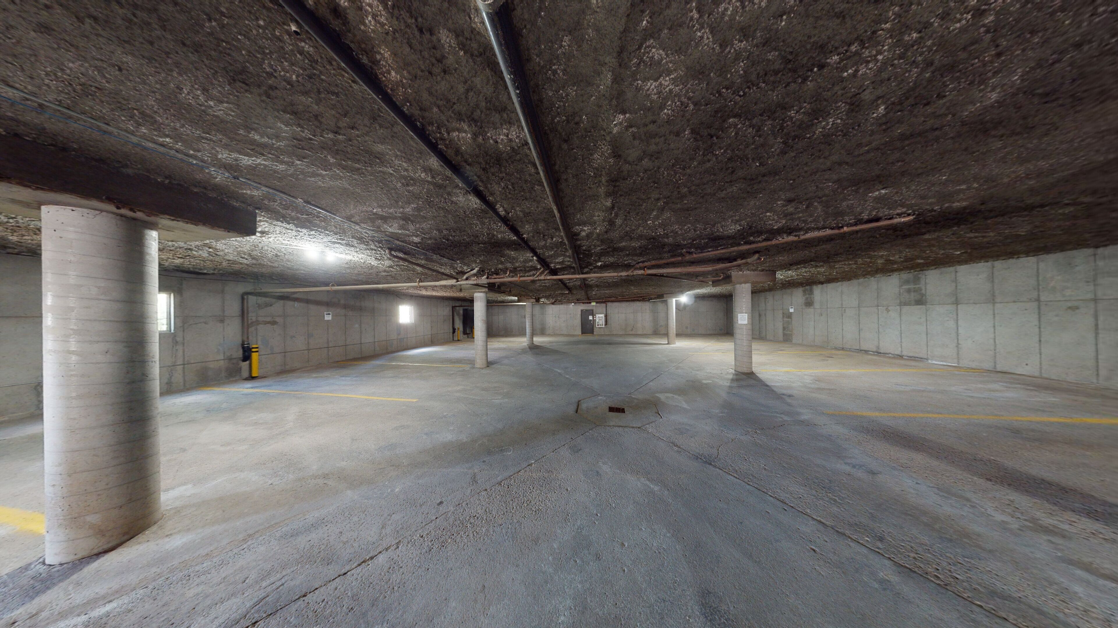 FREE 46 Space Heated Underground Parking Garage with Exterior Oversized Parking