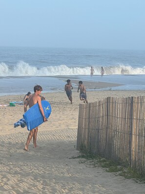 Plage, chaises longues