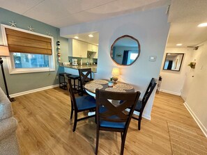 Dining - North OC Oceanfront Condo. Big deck. Entire 1st floor. fully remodeled in 2025. (Ocean City)