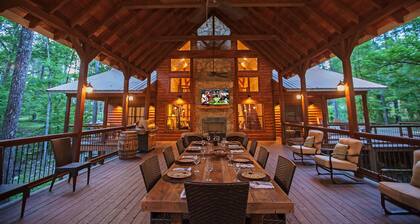 Copper Spa Lodge (14 Personen, 3 Master, 1 Schlafraum, Spiele, Nassdampfbad)