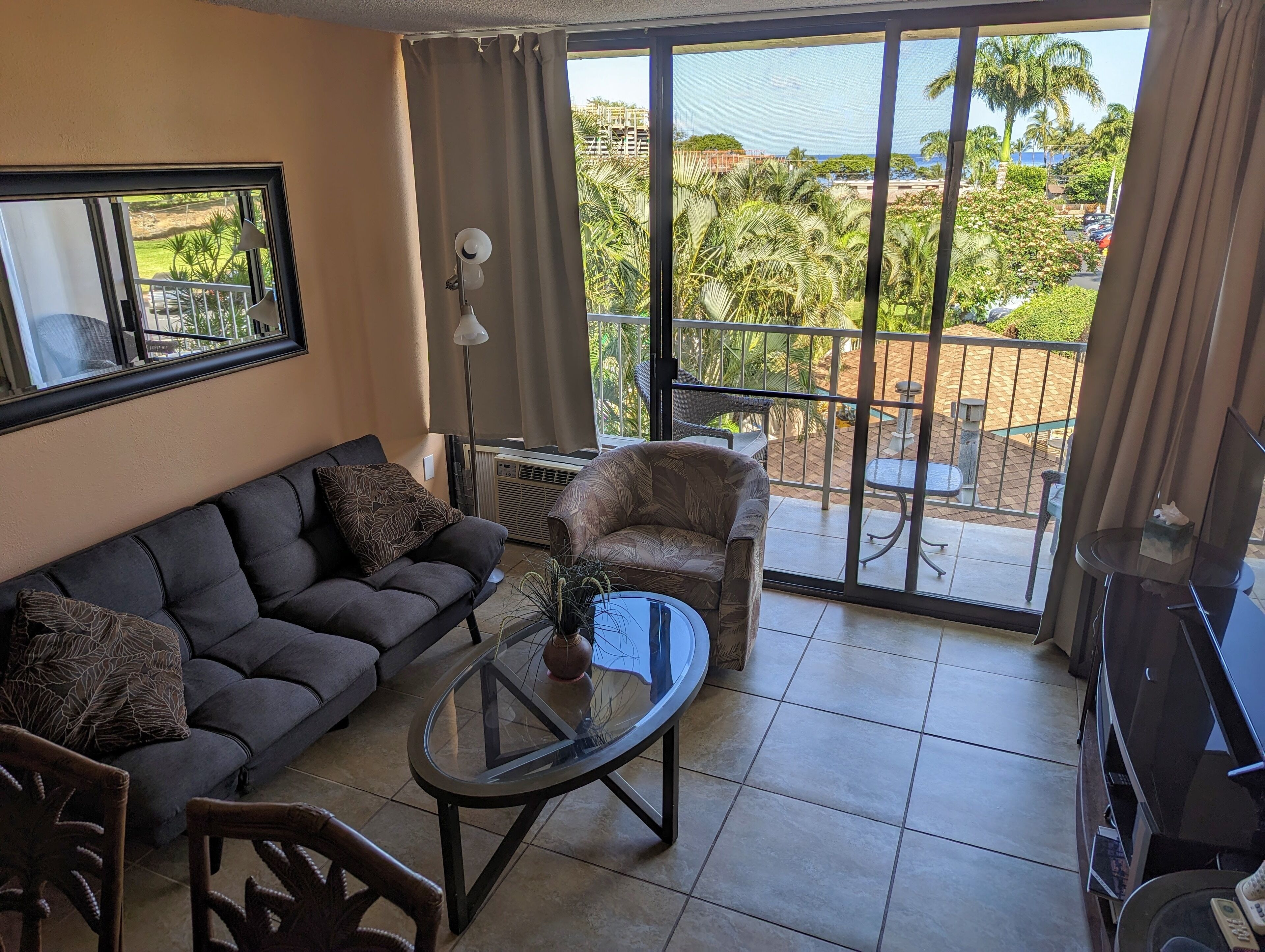 TV, DVD player, stereo