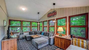 Smart-tv, pejs, dvd-afspiller, bordtennisbord