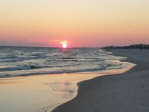 On the beach, sun loungers - Beachfront!-Enjoy the golden sun, turquoise surf & powder white sand in luxury  (Gulf Shores)