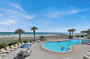A heated pool
