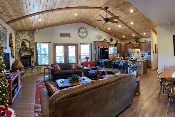 Living area for the holidays.