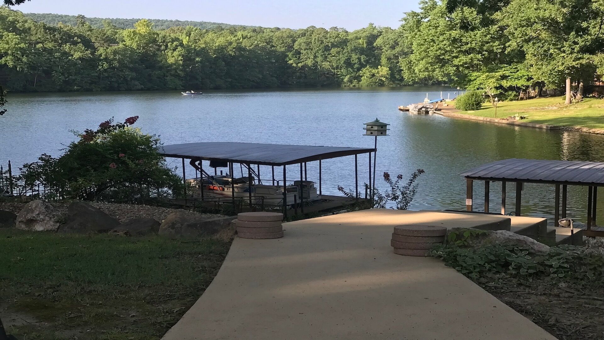 Spectacular views of Lake DeSoto in a 3 Bedroom & 2 full bath house on the lake!