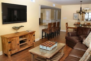 Smart TV, DVD player, books