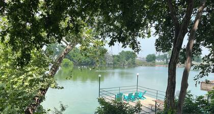 Our Lake is Back! Tranquil at any time, but close to the Action.