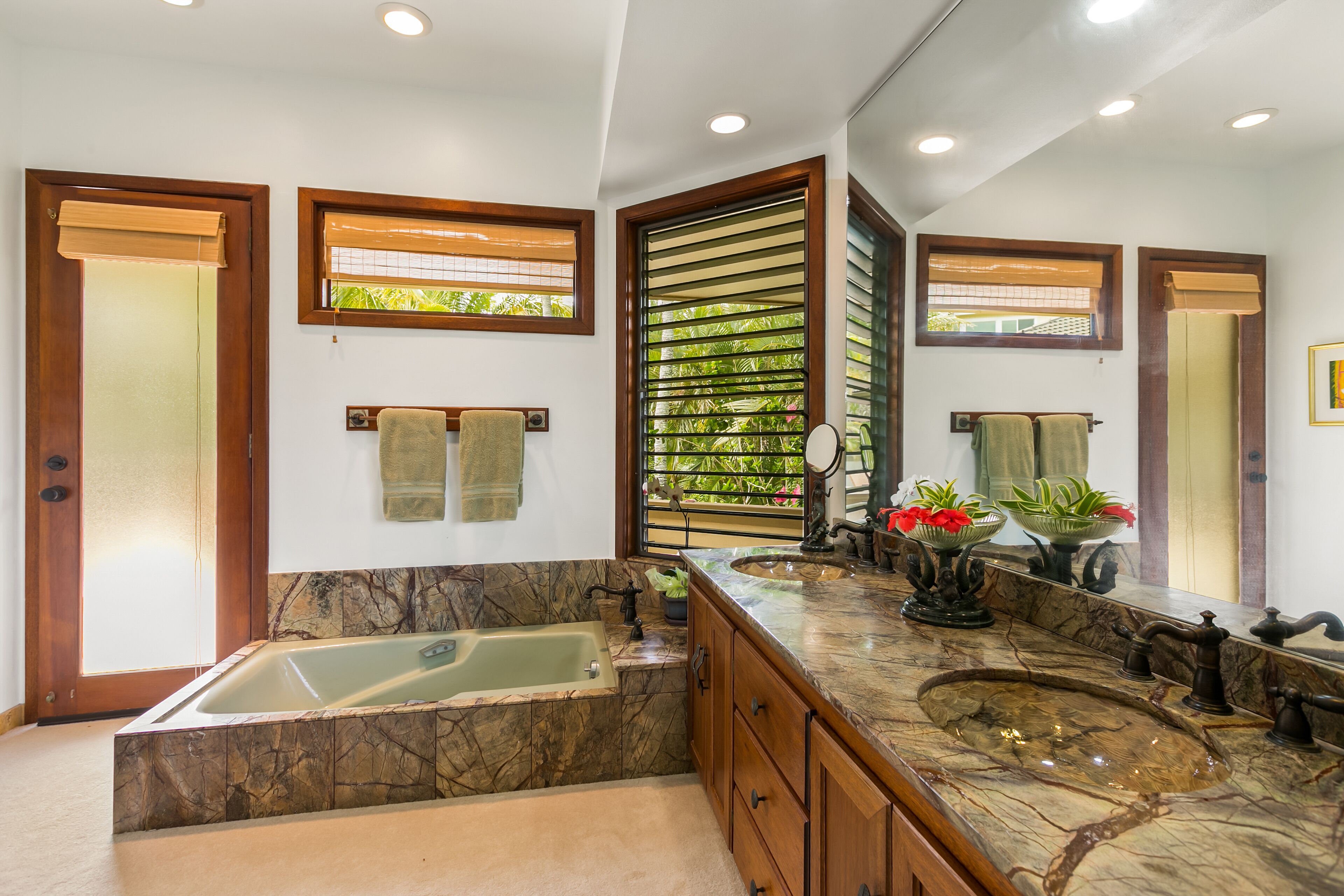 Bathtub, hair dryer, towels, soap