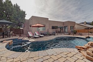 A heated pool