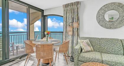Best view at Beach Cove- Tropical oceanfront corner condo with double balcony!