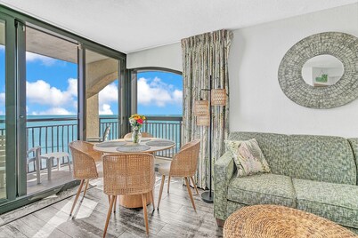 Best view at Beach Cove- Tropical oceanfront corner condo with double balcony!