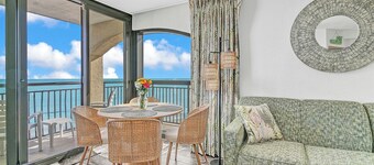 Best view at Beach Cove- Tropical oceanfront corner condo with double balcony!