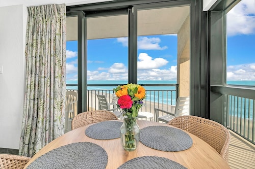 Best view at Beach Cove- Tropical oceanfront corner condo with double balcony!