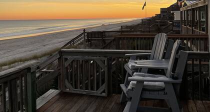 Beachfront 3 bedroom 2 bath with screen porch. Pet friendly with a pet fee.