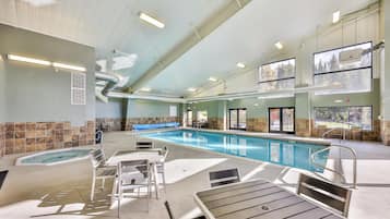 Indoor pool, a heated pool