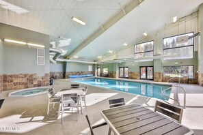 Indoor pool, a heated pool