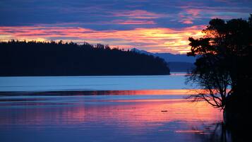 Plage, chaises longues, serviettes de plage