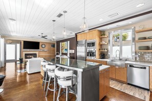 Fridge, microwave, oven, stovetop - 2 Rooftop Decks! Private Pool & Courtyard! Free Bikes/Fitness! (Panama City Beach)