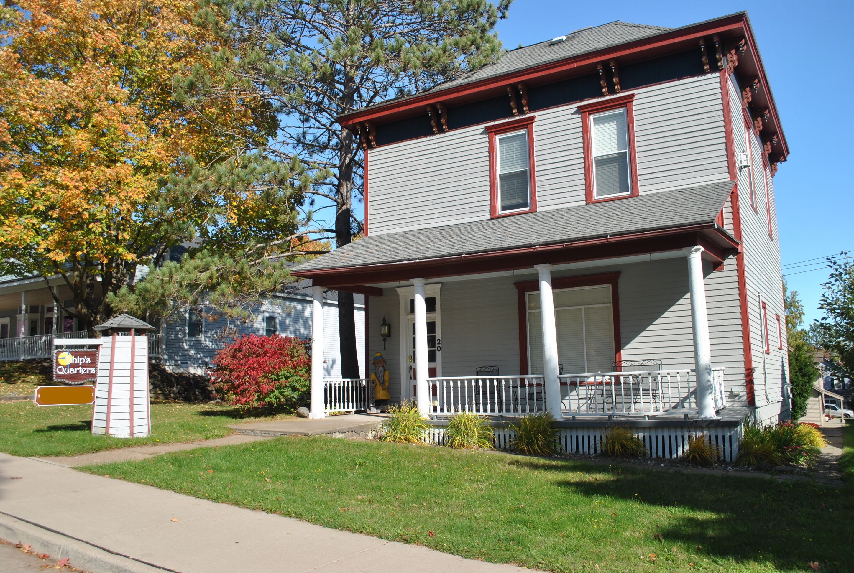 At Ships Quarters "Jennie E" Suite downtown Bayfield, WI. Walk to everything!