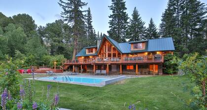 Heaven Can Wait Lodge ~ Riverfront Estate on 12 Private Acres ~ Expansive Views