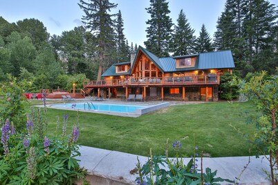 Heaven Can Wait Lodge ~ Riverfront Estate on 12 Private Acres ~ Expansive Views