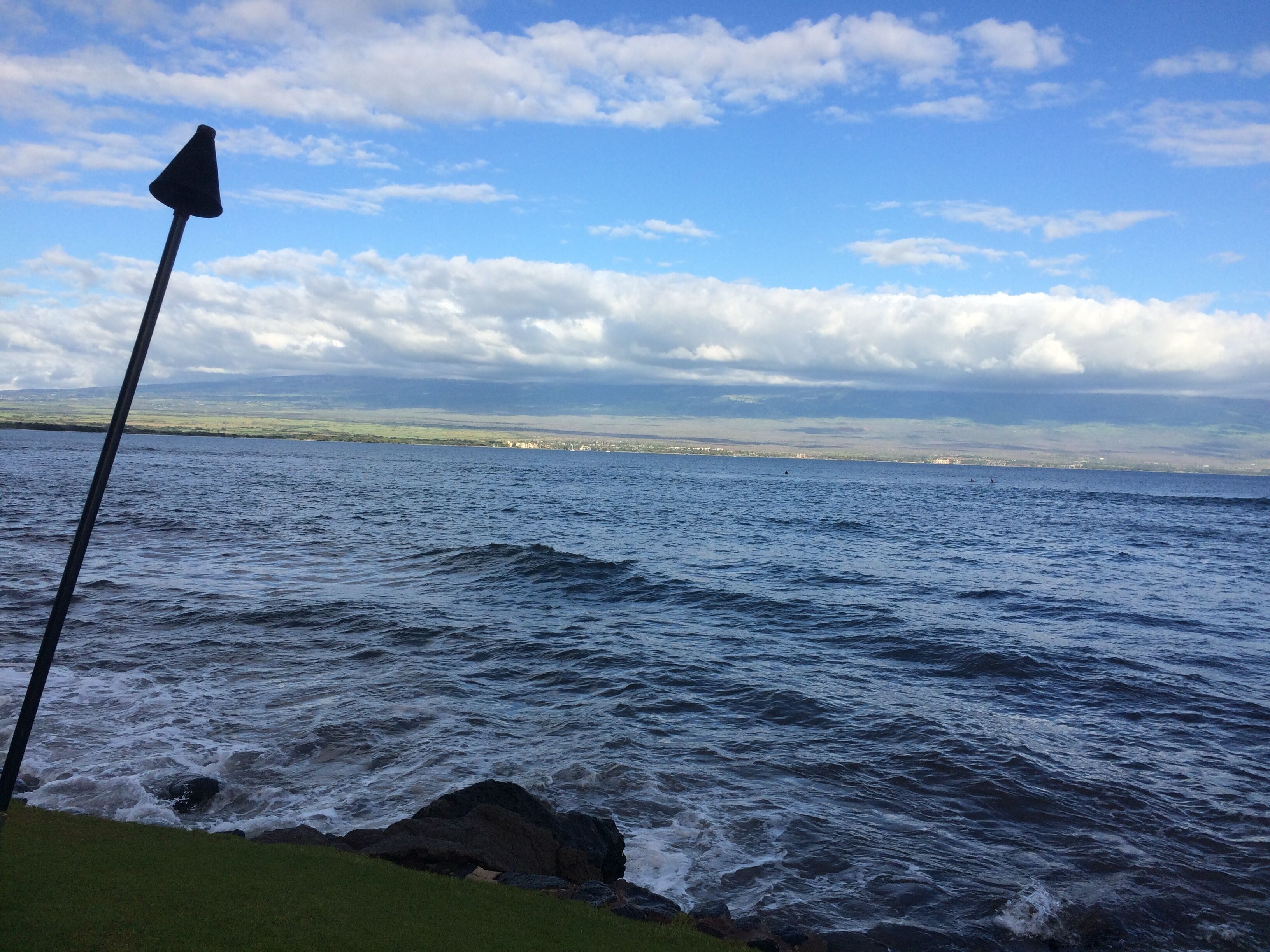 On the beach, sun loungers, beach towels