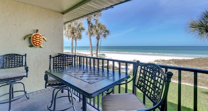 BEAUTIFUL CONDO WITH PERFECT VIEW OF BEACH AND GULF WITH NEW HEATED POOL