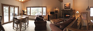 Panoramic view of Dining and Living Room