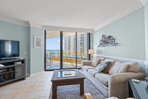 TV, DVD player, stereo